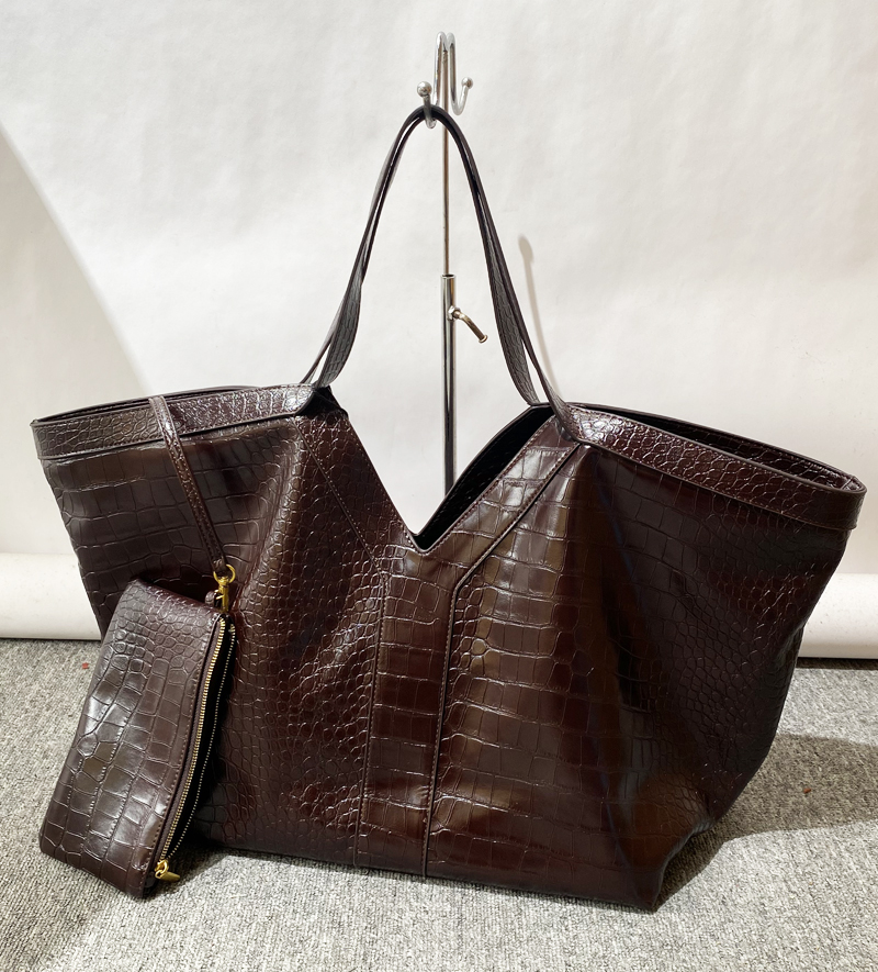 Luxury Bags Tote - Übergroße Tragetaschen mit Krokodilmuster für Damen,